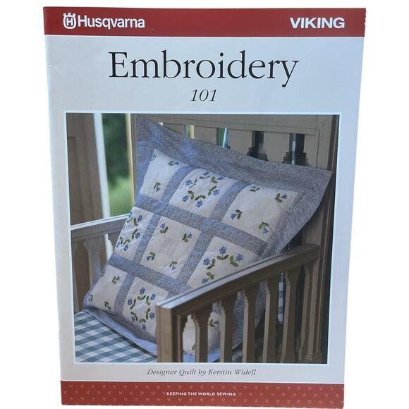 Quilt Embroidery Designs Disk 101 Husqvarna Viking Designer 1 Machine 1990s EUC - Picture 9 of 10